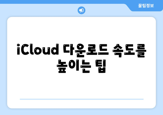 iCloud 다운로드
