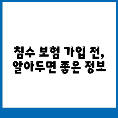 자동차 침수 보험