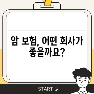 암 보험사 추천