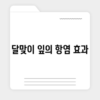 달맞이 잎 효능