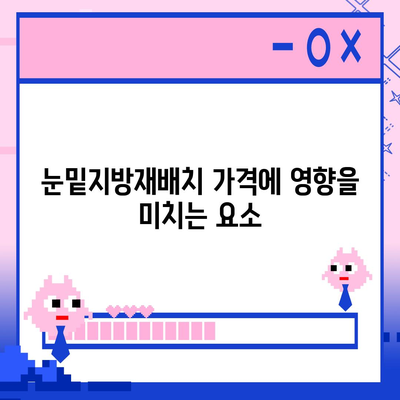 눈밑지방재배치 가격