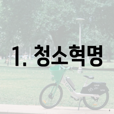 1. 청소혁명