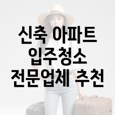 신축 아파트 입주청소 전문업체 추천