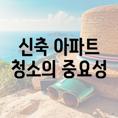 신축 아파트 청소의 중요성