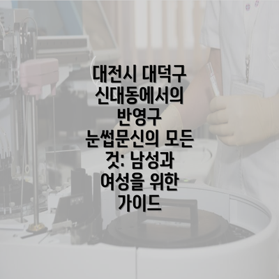 대전시 대덕구 신대동에서의 반영구 눈썹문신의 모든 것: 남성과 여성을 위한 가이드