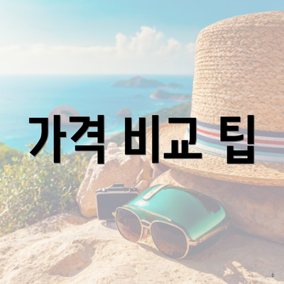 가격 비교 팁