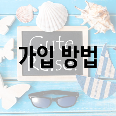 가입 방법