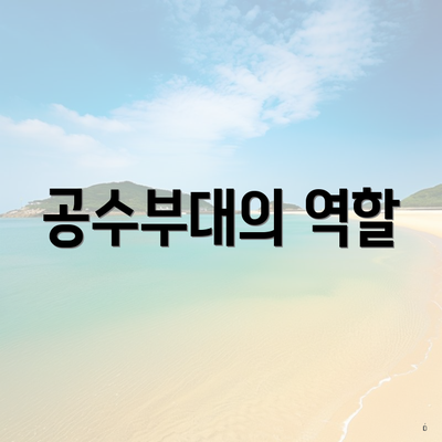 공수부대의 역할