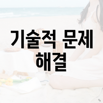 기술적 문제 해결