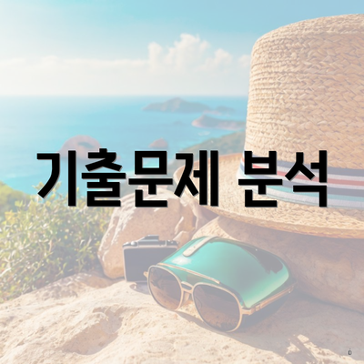 기출문제 분석
