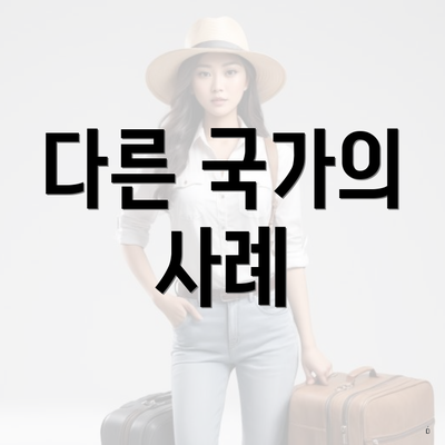 다른 국가의 사례