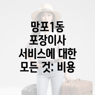 망포1동 포장이사 서비스에 대한 모든 것: 비용