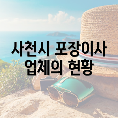사천시 포장이사 업체의 현황