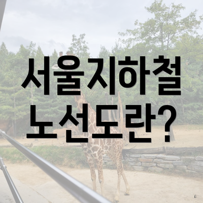 서울지하철 노선도란?