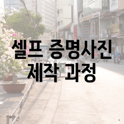 셀프 증명사진 제작 과정