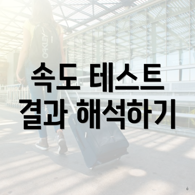 속도 테스트 결과 해석하기