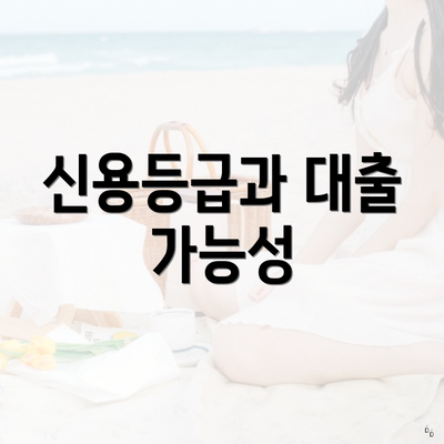 신용등급과 대출 가능성