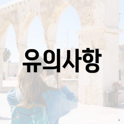 유의사항