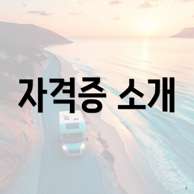 자격증 소개