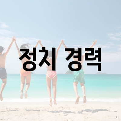 정치 경력