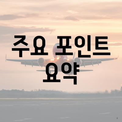 주요 포인트 요약