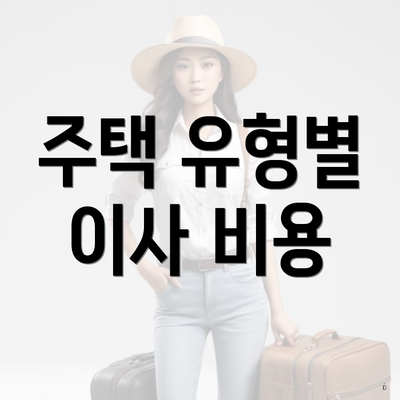 주택 유형별 이사 비용