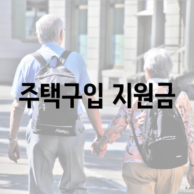 주택구입 지원금
