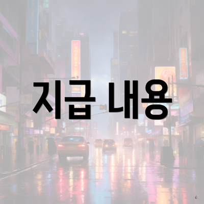 지급 내용