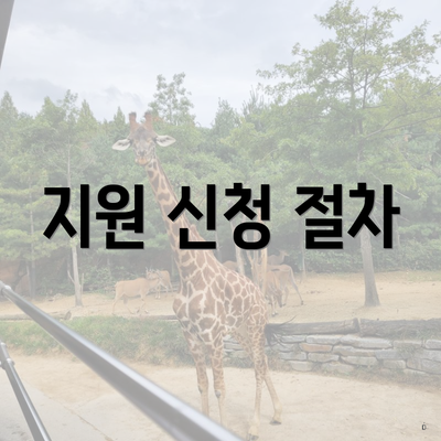 지원 신청 절차