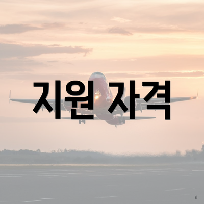 지원 자격