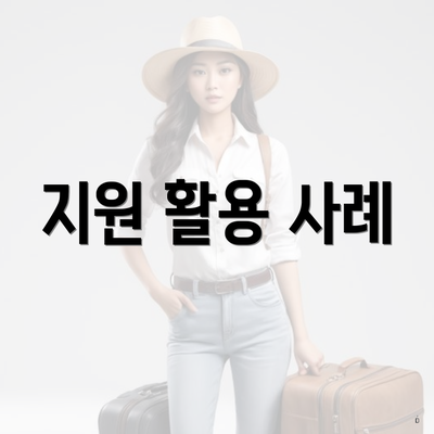 지원 활용 사례