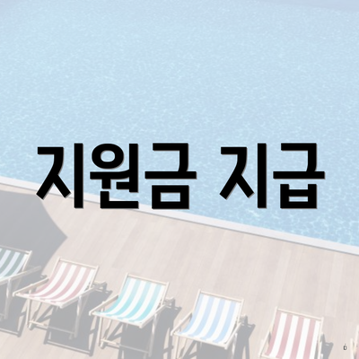 지원금 지급