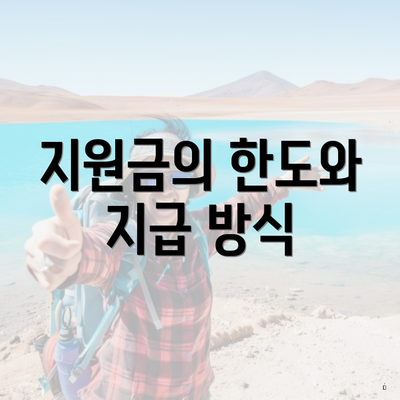 지원금의 한도와 지급 방식