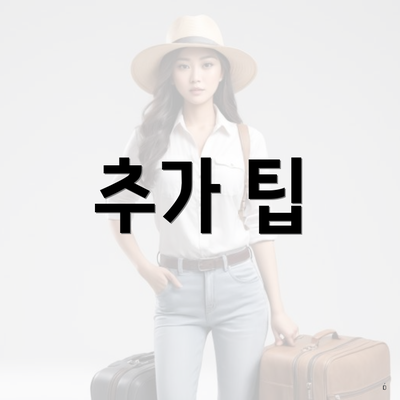추가 팁