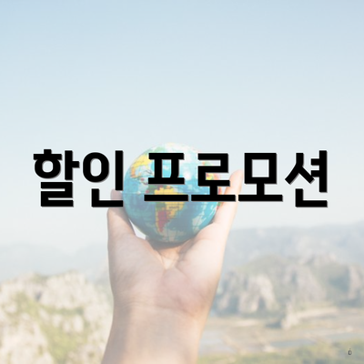 할인 프로모션