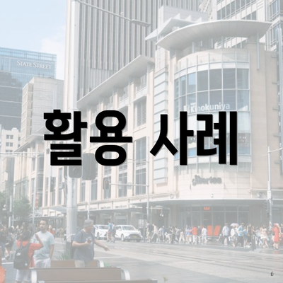 활용 사례