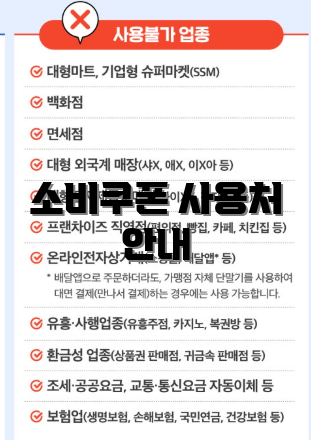 소비쿠폰 사용처 안내