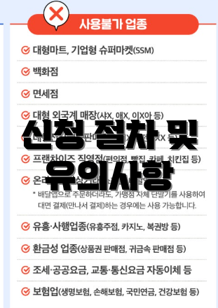 신청 절차 및 유의사항