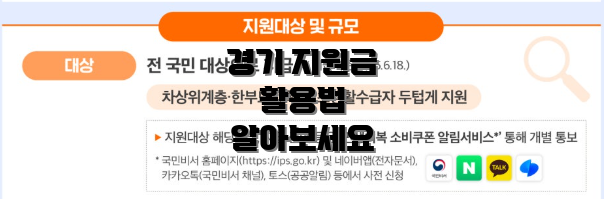경기 지원금 활용법 알아보세요