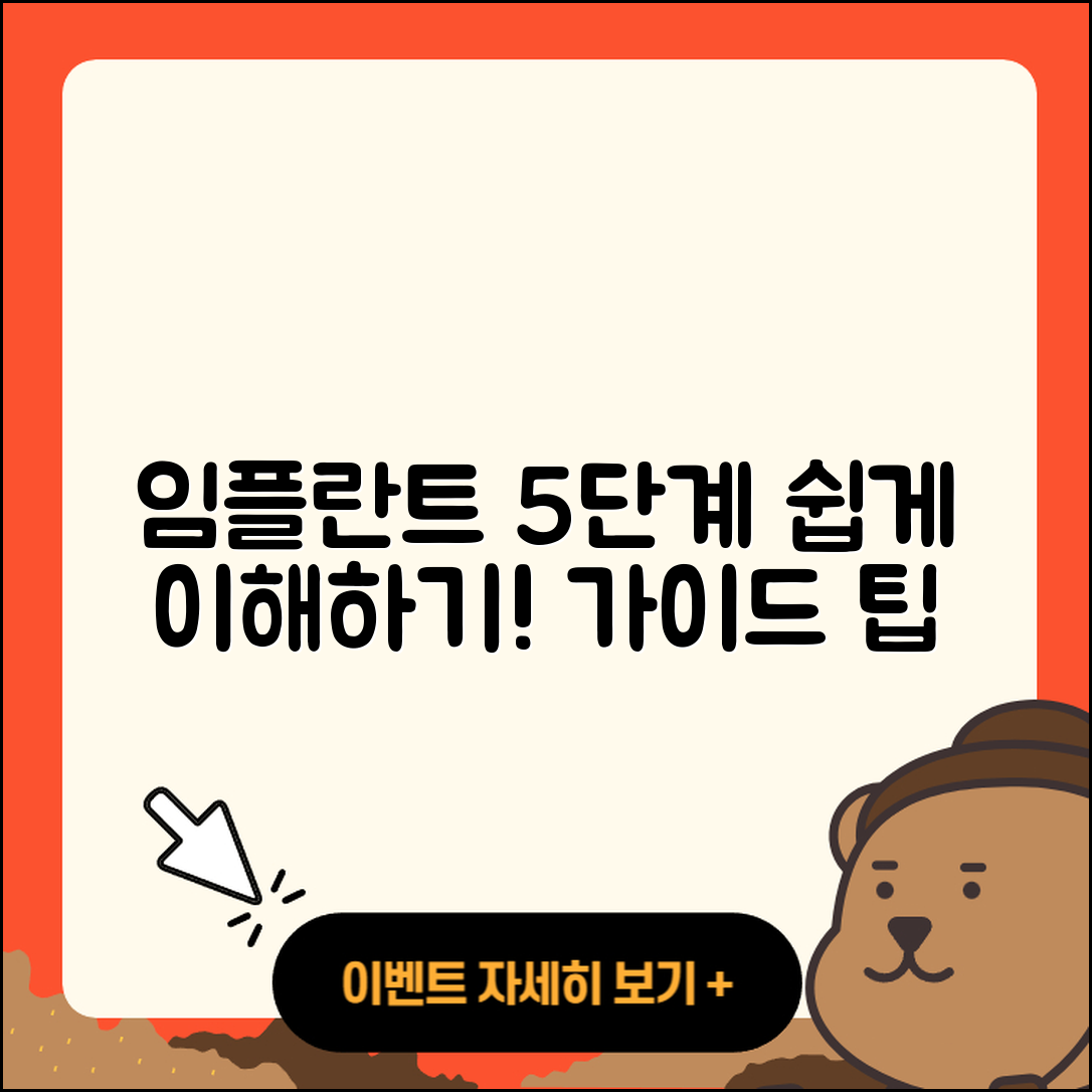 임플란트 과정 쉽게 이해하는 5단계